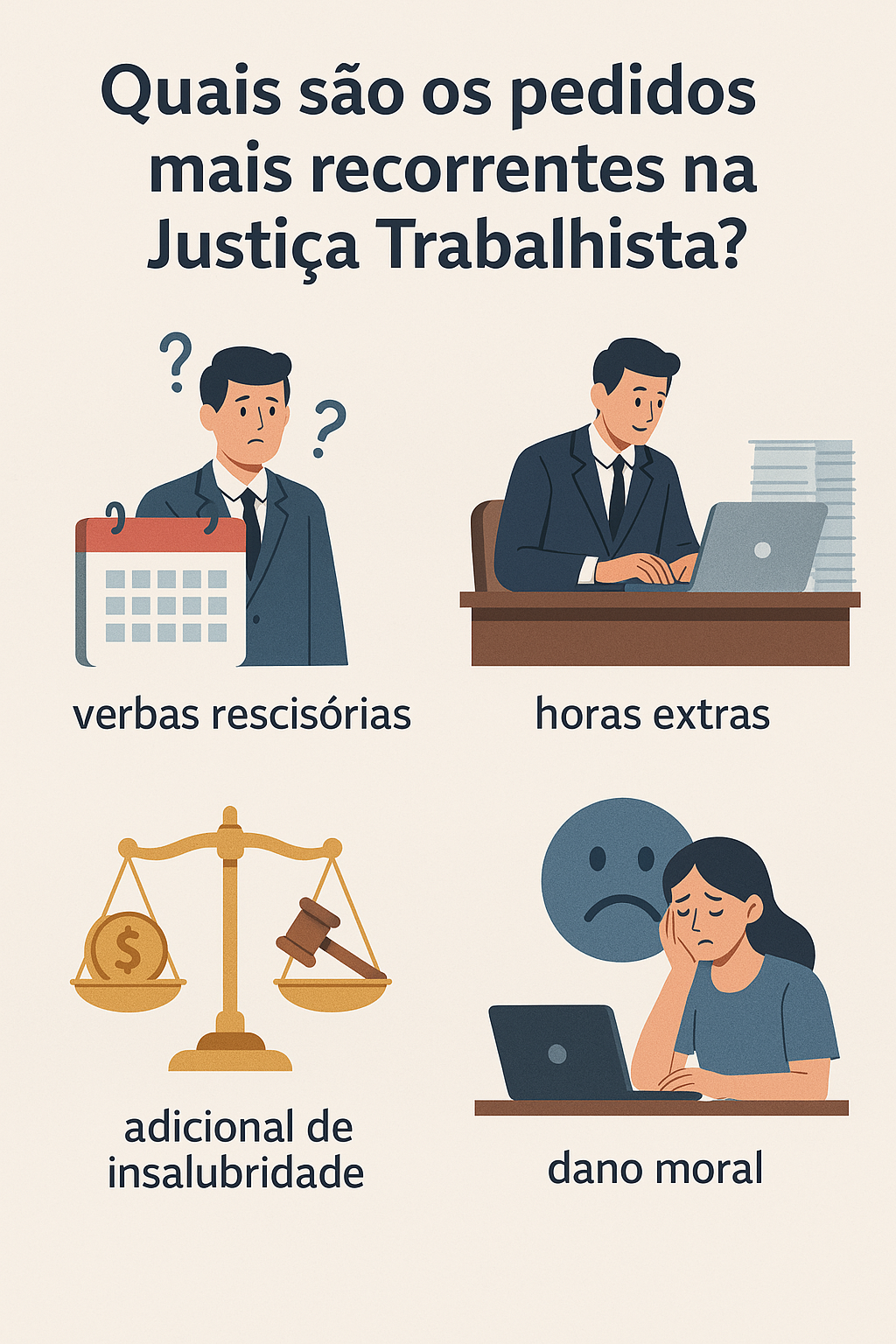 Quais são os pedidos mais recorrentes na Justiça Trabalhista? 