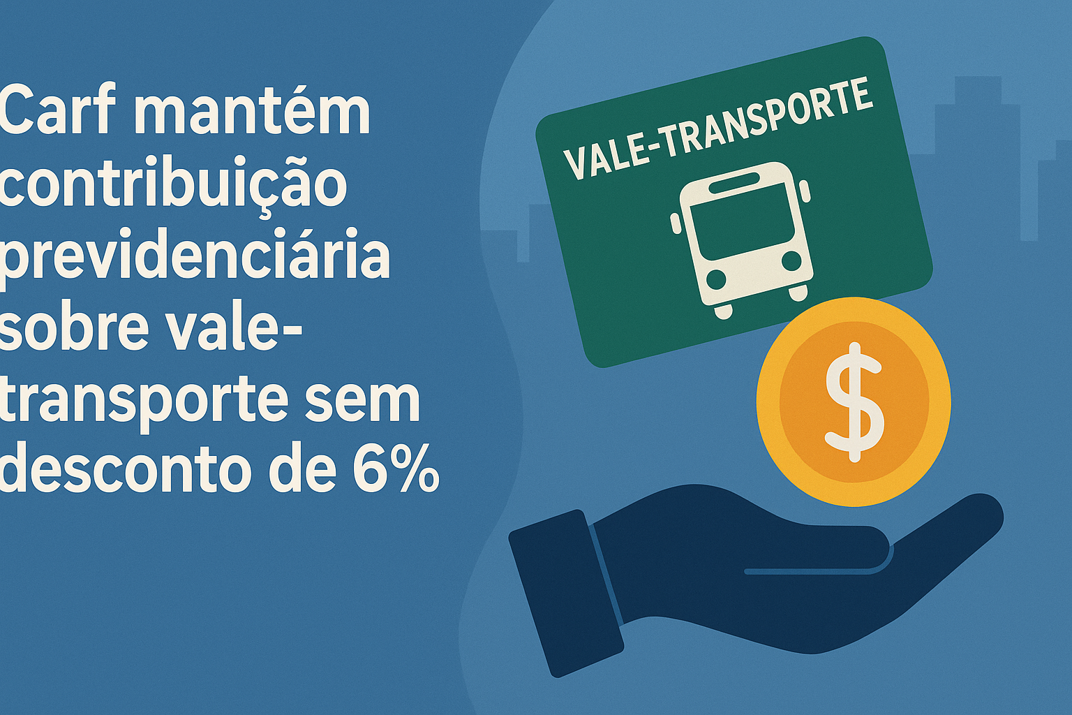 Carf mantém contribuição previdenciária sobre vale-transporte sem desconto de 6% 